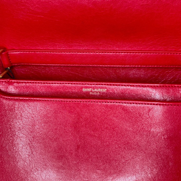 Saint Laurent Paris Becky Leather Chain Shoulder - Picture 2 of 3